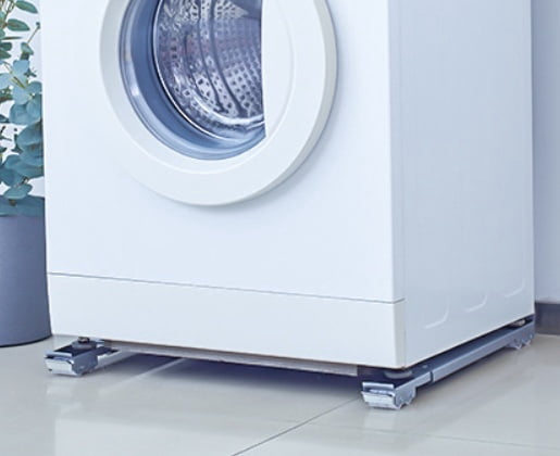 1 set of adjustable universal refrigerator and washing machine stand base, mobile telescopic stand, universal wheel anti-slip design