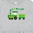 thumbnail image 4 of Inktastic St Patricks Irish Shamrock Train Girls Toddler Dress, 4 of 5