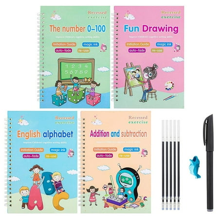 Justharion Writing Copybook Children Handwriting Type Practice Book ...