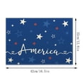 thumbnail image 2 of 4th of July Decorations, 4PC Placemats Independence Day Flag Placemats Home Kitchen Insulated Linen Western Placemats, 2 of 6