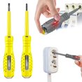 thumbnail image 2 of Destornillador Magnético Potente de Alto Torque 2 en 1, Detector de Electricidad, Bolígrafo Comprobador de Electricidad con Imán Amarillo, 2 of 5