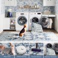 thumbnail image 3 of Runner Rug jinchan 91x244 cm Antideslizante Floral Azul Oscuro, 3 of 6