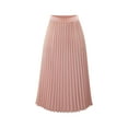 thumbnail image 2 of Qarigey plisada de cintura alta - Opción para mujeres de moda Faldas largas negra midi larga rosa Prendas para la parte inferior del cuerpo rosa,1 s, 2 of 6