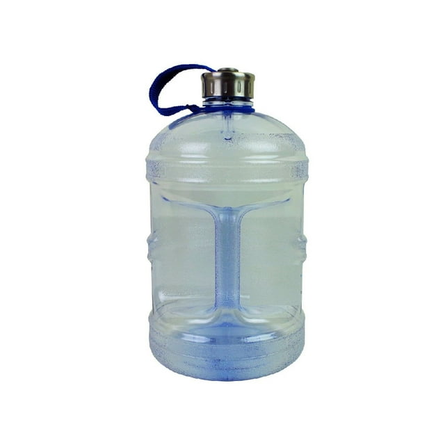 BPA Free 1 Gallon Water Bottle Steel Cap Drinking Canteen Jug Container