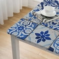 thumbnail image 4 of HAOXIT Square Fitted with Backing Square Table Cover Table Cloth Stain-Resistant Wipeable for Square Table white, 4 of 7