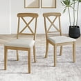 thumbnail image 2 of Castle Place Elegant Wooden Dining Chair, Set of 2, Natural Oak, 2 of 8
