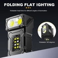 thumbnail image 3 of MINI USB Rechargeable LED Flashlight Portable Tail magnet flashlight Super Bright Camping Lantern Side COB emergency light, 3 of 7