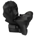 thumbnail image 1 of AMLESO Sculpture en Résine Sculptée rs Figurines Statue Abstraite Artisanat en Collection Couple Noir, 1 of 7