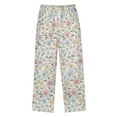 thumbnail image 2 of FORMRS Kids Pajama Pants with Pockets Size 6-8Y Boys Lounge Sleep Bottoms, Pastel Floral Pattern, 2 of 8