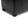 thumbnail image 6 of Simpli Home Dover 36 inch Wide Contemporary Storage Ottoman Bench in Midnight Black Vegan Leather, 6 of 11