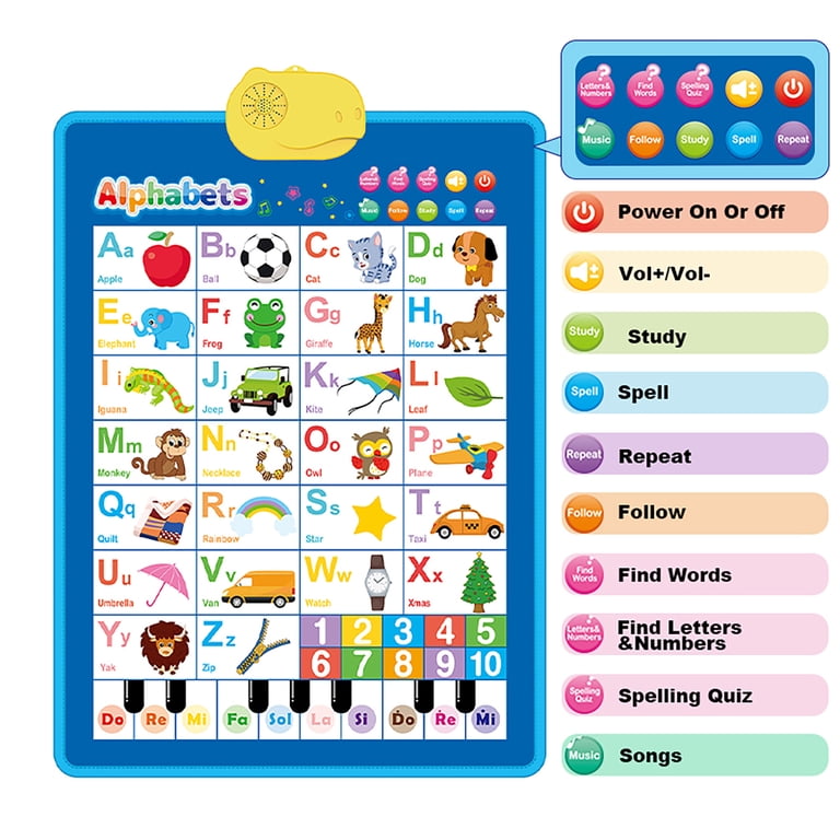 Dammyty Electronic Alphabet Poster, Ages 1-3 photo 4
