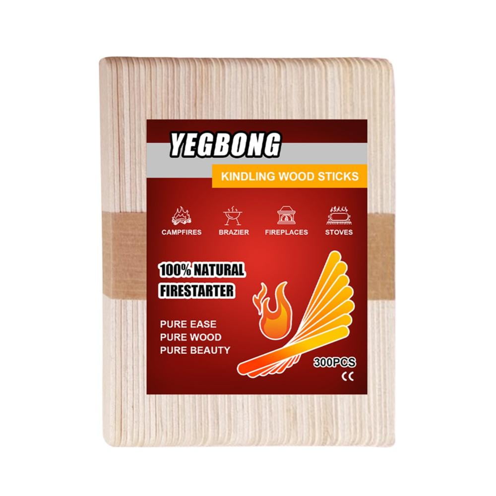 Fire Starter Pack of 300/500 Charcoal Fire Starters for Campfires