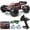Red+Green, variant on 1:16 Scale All-Terrain RC Car for Adults, 38+KM/H High Speed 4WD Off-Road Remote Control Truck with 2 Rechargeable Batteries and Interchangeable car shells