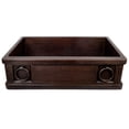 thumbnail image 3 of Premier Copper Products 33-Inch Hammered Copper Kitchen Apron Single Basin Sink w/ Rings, 3 of 4