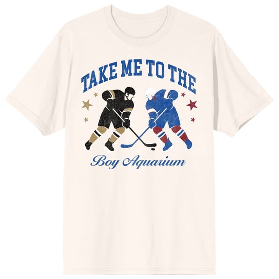 Take Me To The Boy Aquarium Men's Sand Crew Neck Short Sleeve Tee