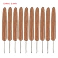 thumbnail image 1 of Ganchos de ganchillo, mango de bambú, agujas de coser, herramientas de bordado, una sola cabeza, 3,0 mm 10 Piezas Eigraketly HA006418-11, 1 of 6