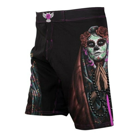 Raven Fightwear Men's La Calavera Catrina MMA Shorts Black
