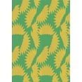 thumbnail image 1 of Ahgly Company Indoor Rectangle Patterned Green Novelty Area Rugs, 7' x 10', 1 of 6