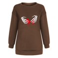 thumbnail image 4 of Moda mujer casual manga larga impresa damas sudaderas tops blusa Fridja fksj1583, 4 of 5