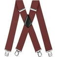 thumbnail image 1 of SUTENGDA HL Pantalon à Bretelles pour Hommes avec Bretelles Solides 2 Pouces de Large 4 Clips Robustes pour Hommes X Bretelles Réglables, 1 of 7