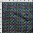 thumbnail image 4 of oneOone Viscose Jersey Navy Blue Fabric Skull Fabric For Sewing Printed Craft Fabric By The Yard 60 Inch Wide, 4 of 5