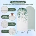 thumbnail image 3 of Eucalyptus Leaves Arch Backdrop Cover, Spandex Fitted Wedding Arch Cover, Green Botanical Summer Spring Leaves Round Top Stand Covers for Birthday Ceremony Bridal Shower Party Decor 7.2x4 Ft, 3 of 9