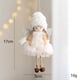 thumbnail image 1 of Christmas Doll Mini Angel Pendant with Silver Wings Decor Xmas Tree Ornament Christmas Elf Doll Christmas Decorations for Home, 1 of 5