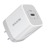 AILKIN USB C Wall Charger Block,20W PD C Type Wall Chargers Compatible for iPhone 15 Charger Fast Charging Block Charger Plug Power Adapter USB C Brick Cube Box,White