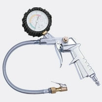 LNGOOR Tire Pressure Gauge And Inflation Gun, Pressure Gauge, 250 PSI Air Chuck And Compressor Accessories Heavy Duty With Rubber Hose And Quick Connect Coupler