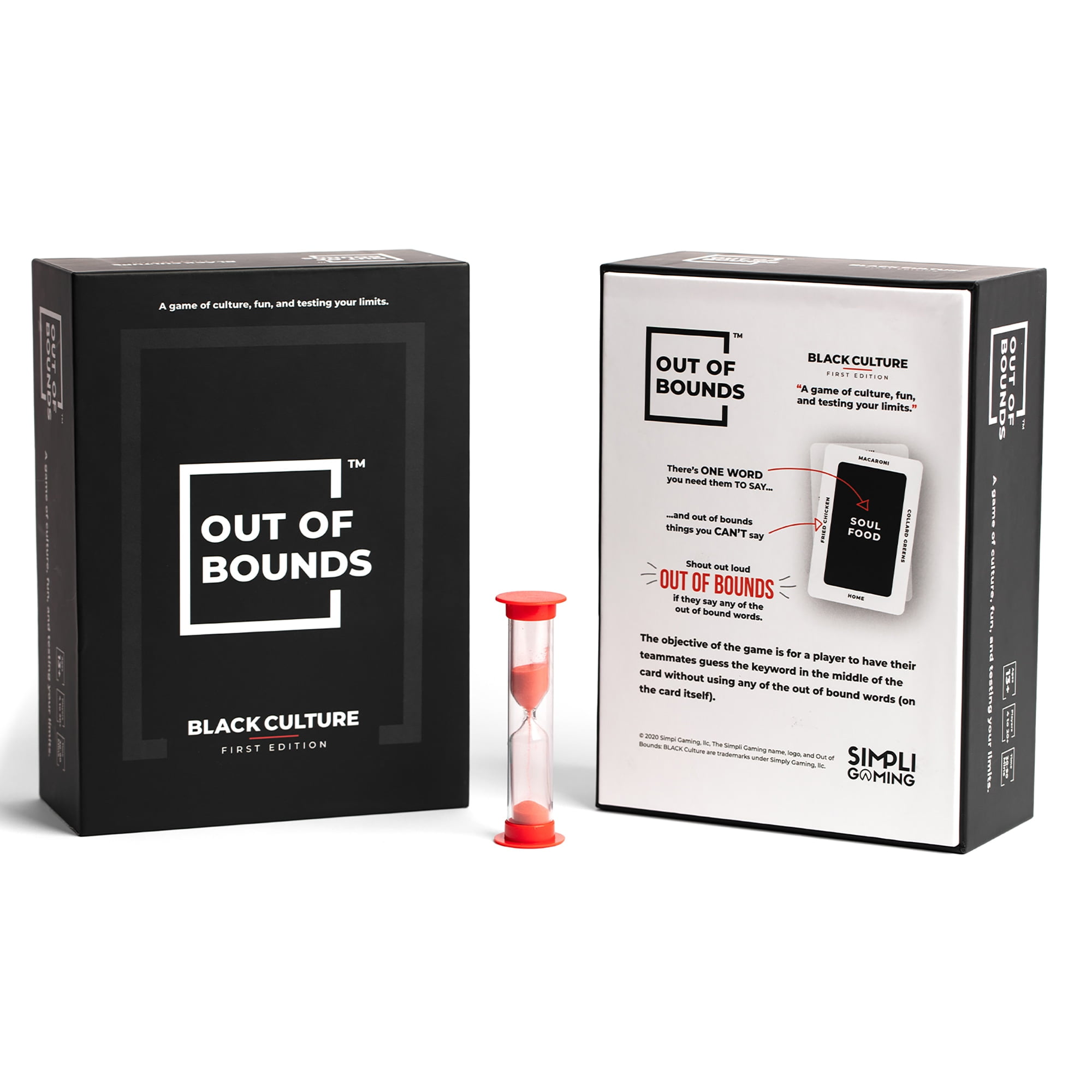 Out of Bounds: Black Culture - First Edition - Fun Black Taboo Card Game of Guessing, Where You Compete Against The Timer to Guess The Word, Simpli Gaming, Party Game for 4+ Players Ages 13+