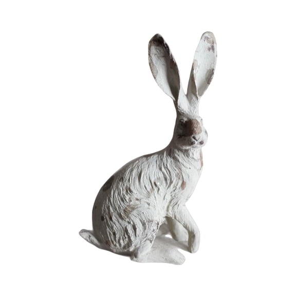 Garden Decor Yard Decorations Bunny Figurines Home Decor Sculptures Resin Statues for Farmhouse Courtyard Outside Lawn, 6x10in