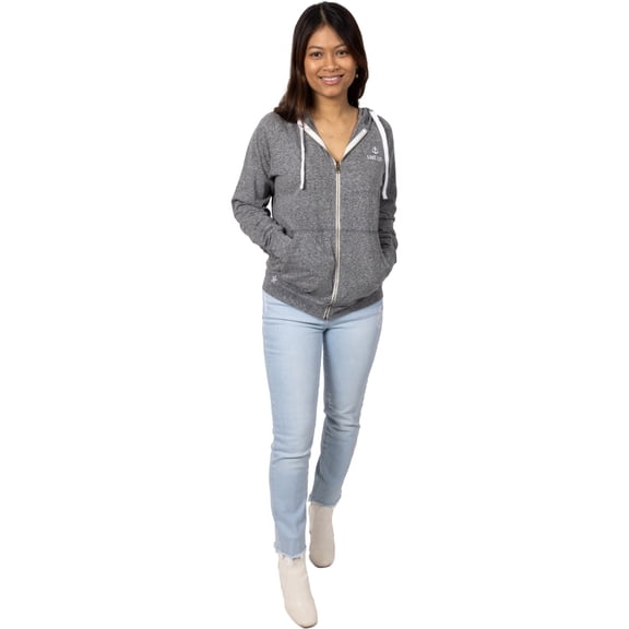 Pavilion Gift Company - Lake Life - Small Heather Gray Unisex Hooded Sweatshirt