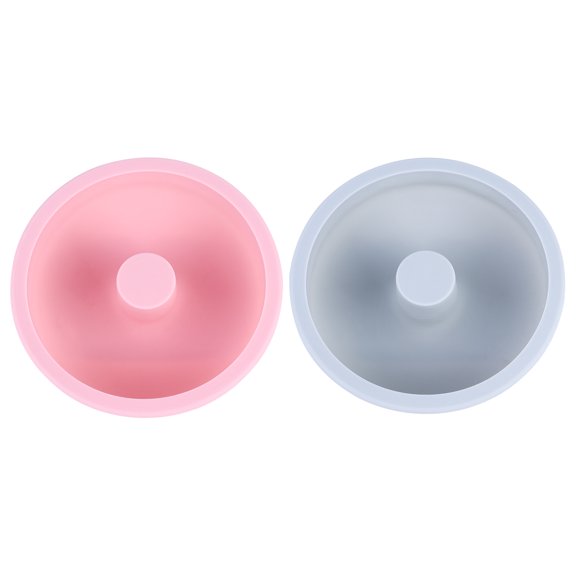 PAMINGONO Silicone Round Cake Baking Blue Food Grade 2Pcs 4Inch