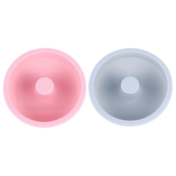 2 moldes de silicona de grado alimenticio para hornear postres y pasteles con dibujos animados, molde para donas de 4 pulgadas
