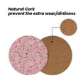 thumbnail image 4 of Xecao Cute Love for MDF Cork Coaster 4 Pcs,Drink Coasters,Suit for House Warming Gifts New Home ,Coffee Table Decor-Round Shape, 4 of 7