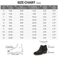 thumbnail image 7 of Pennysue Women Low Chunky Stacked Heel Boots Black Pu Side Zipper Ankle Booties 8M, 7 of 7