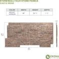 thumbnail image 5 of Ekena Millwork 49"W x 24 1/2"H x 1 1/4"D Castle Rock Stacked Stone, EverStone Faux Stone Siding Panel, Mount Vernon, 5 of 9