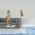 thumbnail image 2 of Estatua de resina,Estatua de resina para decoración del hogar,manualidades,oro,Escultura de oro,figura de resina,regalos decorativos.,Figura de escritorio,Estatua de gato,linda, 2 of 8