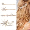 thumbnail image 4 of 2 uds horquillas para el cabello con diamantes de imitación, pasadores de cristal para el cabello, pasador decorativo, accesorios para el cabello a la moda para mujer, 4 of 5