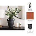 thumbnail image 5 of Terracotta Jug Vase with Multi Handle for Living Room Decor - Modern Home Decor Accent for Bedroom, Shelf Display, and Office Desk - Decorative Flower Vase for Entryway or Hallway Table - 12", Brown, 5 of 12