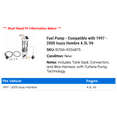 thumbnail image 2 of Fuel Pump - Compatible with 1997 - 2000 Isuzu Hombre 4.3L V6 1998 1999, 2 of 2