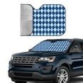 thumbnail image 4 of Disketp Windshield Sun Shade, Car Sun Shade For Front Window Blue Squares Sunshades Sun Visor Protector Blocks Uv Rays Foldable, 4 of 9