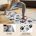 thumbnail image 4 of Grey Dog Paw Footprint Hot Yoga Mat Towel Non Slip for Hot Yoga - Quick-Drying Yoga Mat Cover with 4 Corner Pockets with Travel Bag - Hot Yoga Towel Non Slip Grip Moisture Wicking Sweat 70"x26", 4 of 6