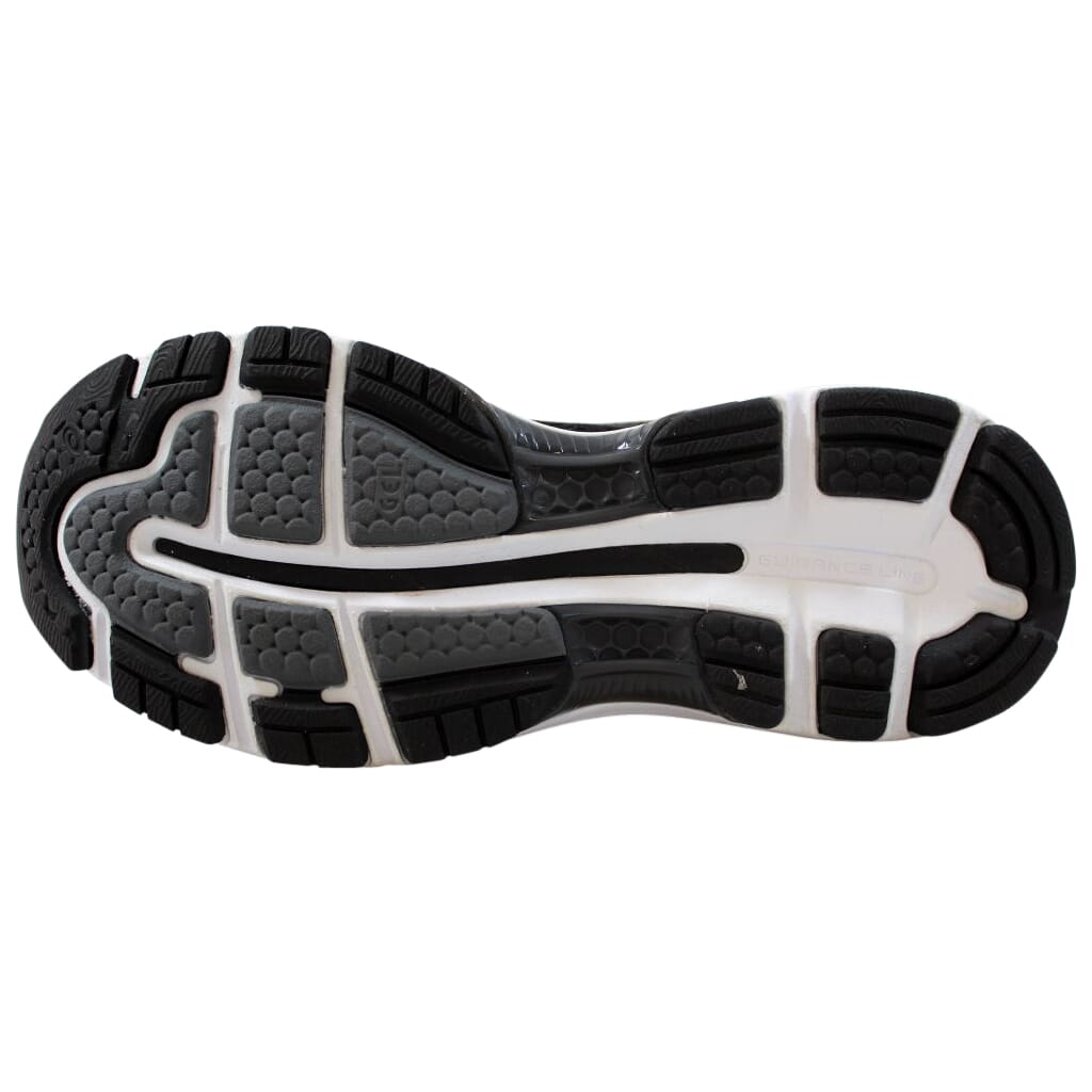 asics mens nimbus 20 10 4e black white carbon