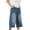 Blue, variant on MNCEKFOD Men Jeans Oversized Streetwear Baggy Loose Hop Denim Pants Casual Trend Cropped Jeans Shorts Black XL
