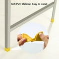 thumbnail image 6 of 24 Pcs Yellow Soft PVC Angle Iron Foot Pad L Shaped Edge Leg Cap 45mmx45mm, 6 of 7