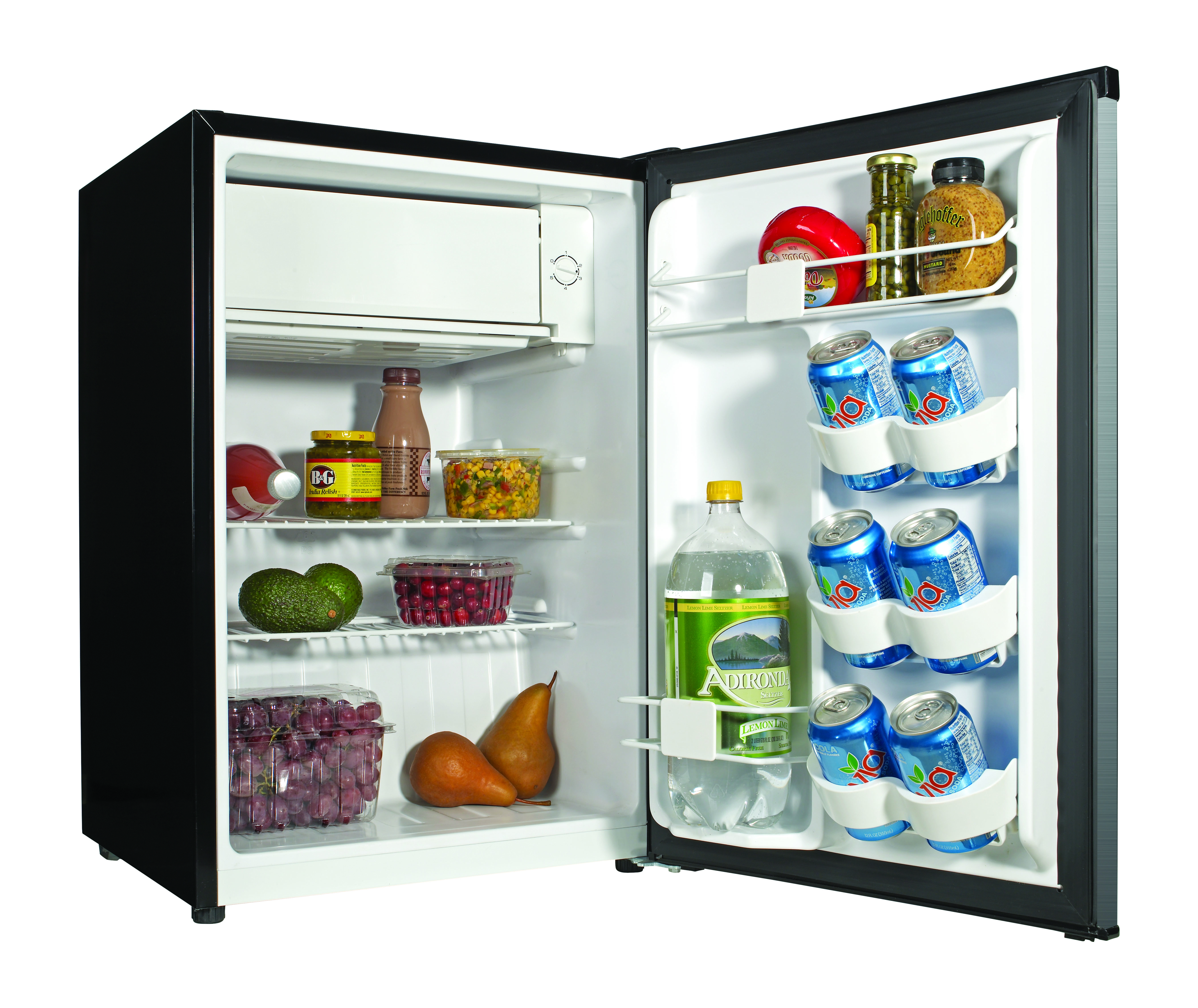 Haier 2.7 Cu Ft Compact Refrigerator, Virtual Steel 