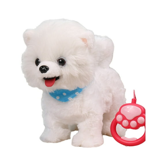 2025 Robot Dog - Plush Electric Dog Toy - Interactive Robot Dog Walking, Barking, Licking, Repeat Speak, Sing Stuffed Animal Plush Toy Birthday Gifts Home Decor(White-1)