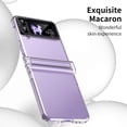 thumbnail image 5 of MonsDirect for 6.7 inch Samsung Galaxy Z Flip 3 5G 2021 Case, Hinge Protection Hard PC Back Shell Anti-Drop Slim Shockproof Full Coverage with Independent Lens Circle for Galaxy Z Flip 3, Clear, 5 of 7