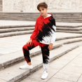 thumbnail image 2 of Aideaone Boys Hoodies Sweatshirts & Pants Set Kids 3D Graphic Printed Pullover Winter Outfit Set 6Y-14 Years, 2 of 7